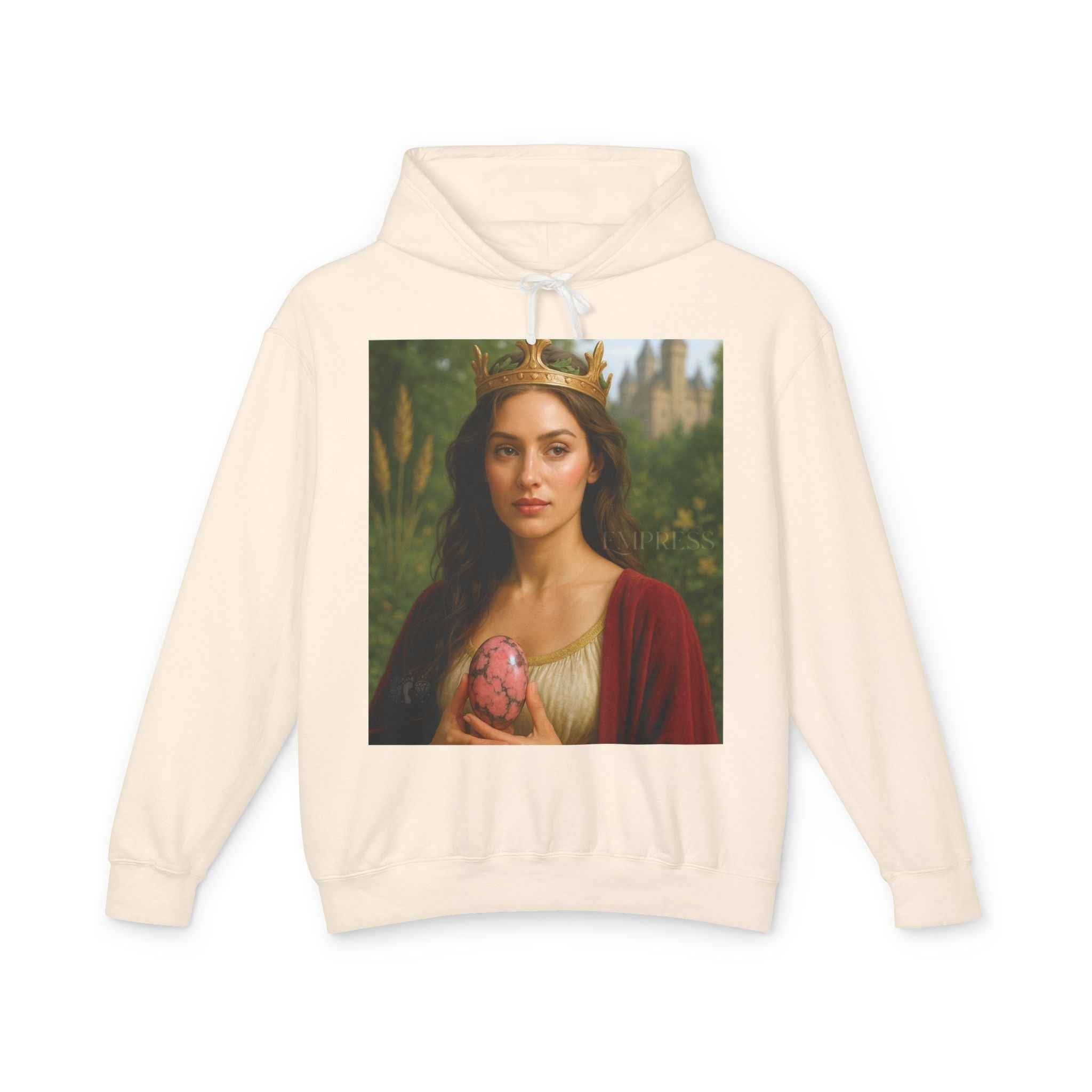 Empress Rhodonite Unisex Lightweight Hooded Sweatshirt | Hoodie | Wiccan Center