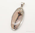 Vintage Long Dendrite Jasper Sterling Silver Pendant | Jewelry > Necklaces > Pendants | Wiccan Center