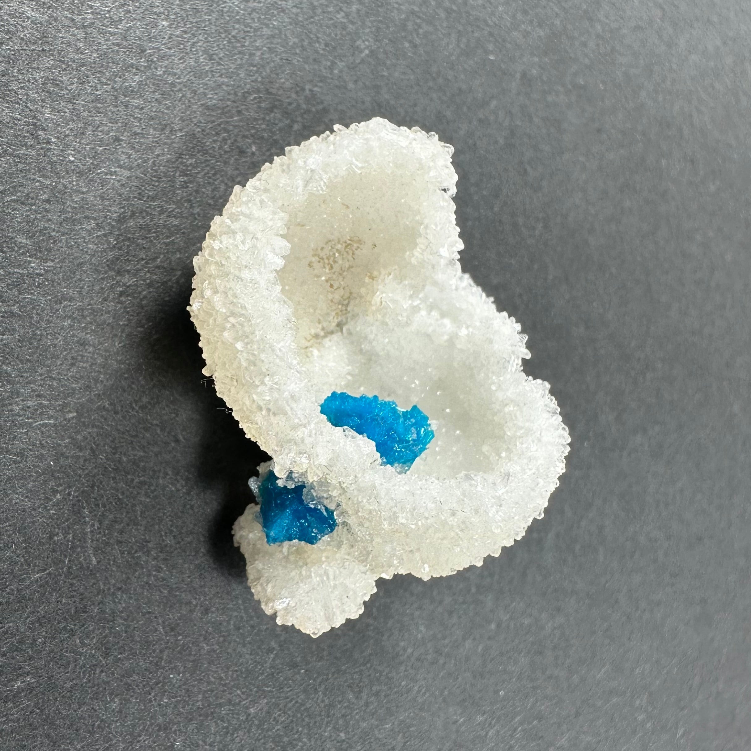 Cavansite Ball 'Floaters' on Stilbite SM from Maharashtra, Pune, India | Minerals | Wiccan Center