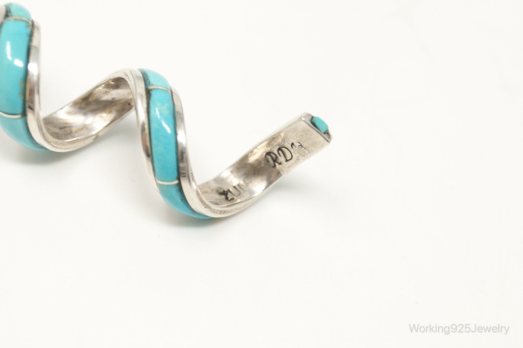 VTG Handmade Native American Zuni RDB Turquoise Sterling Silver Necklace | Jewelry > Necklaces > Pendants | Wiccan Center