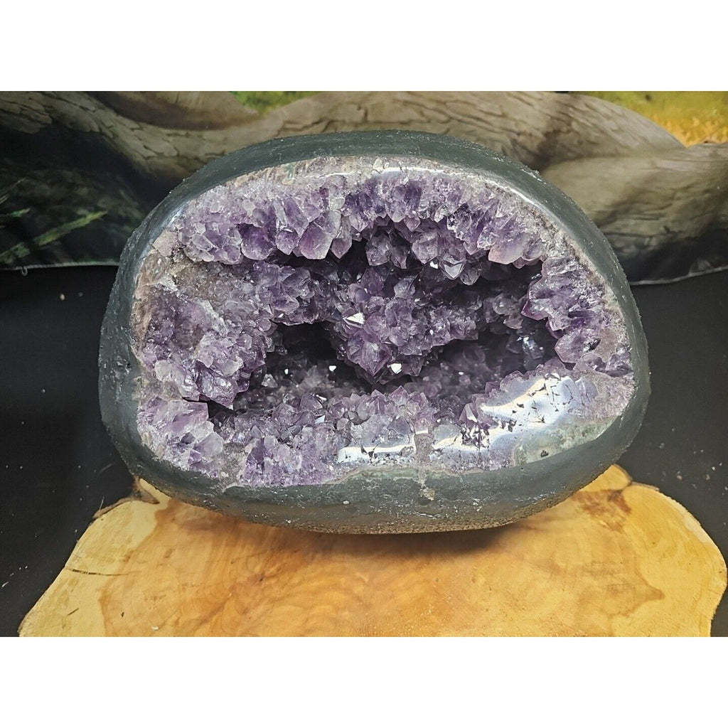 Large Natural Amethyst Geode Quartz Cluster — 21.7 lbs, Calming & Spiritual Healing Crystal | CrystalCloud Company | Geodes & Clusters | Wiccan Center