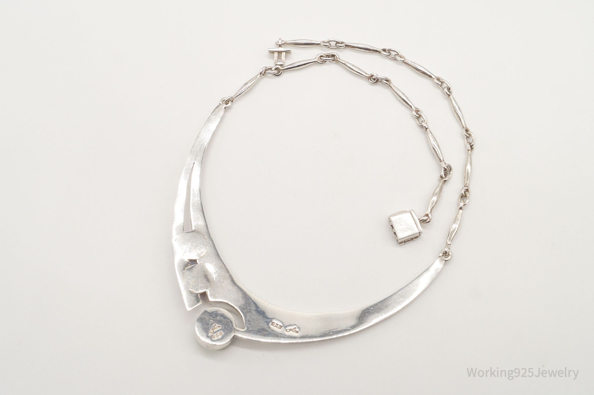 Designer Sheri Liebert Dichroic Glass Modernist Sterling Silver Necklace | Jewelry > Necklaces > Pendants | Wiccan Center