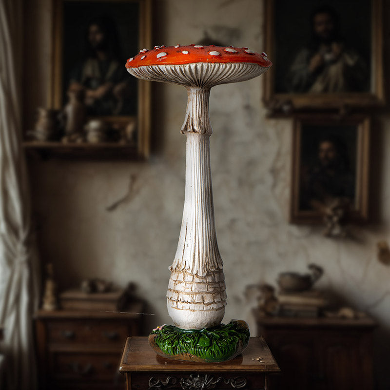 Red Toadstool Mushroom Figurine