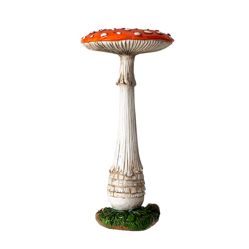 Red Toadstool Mushroom Figurine