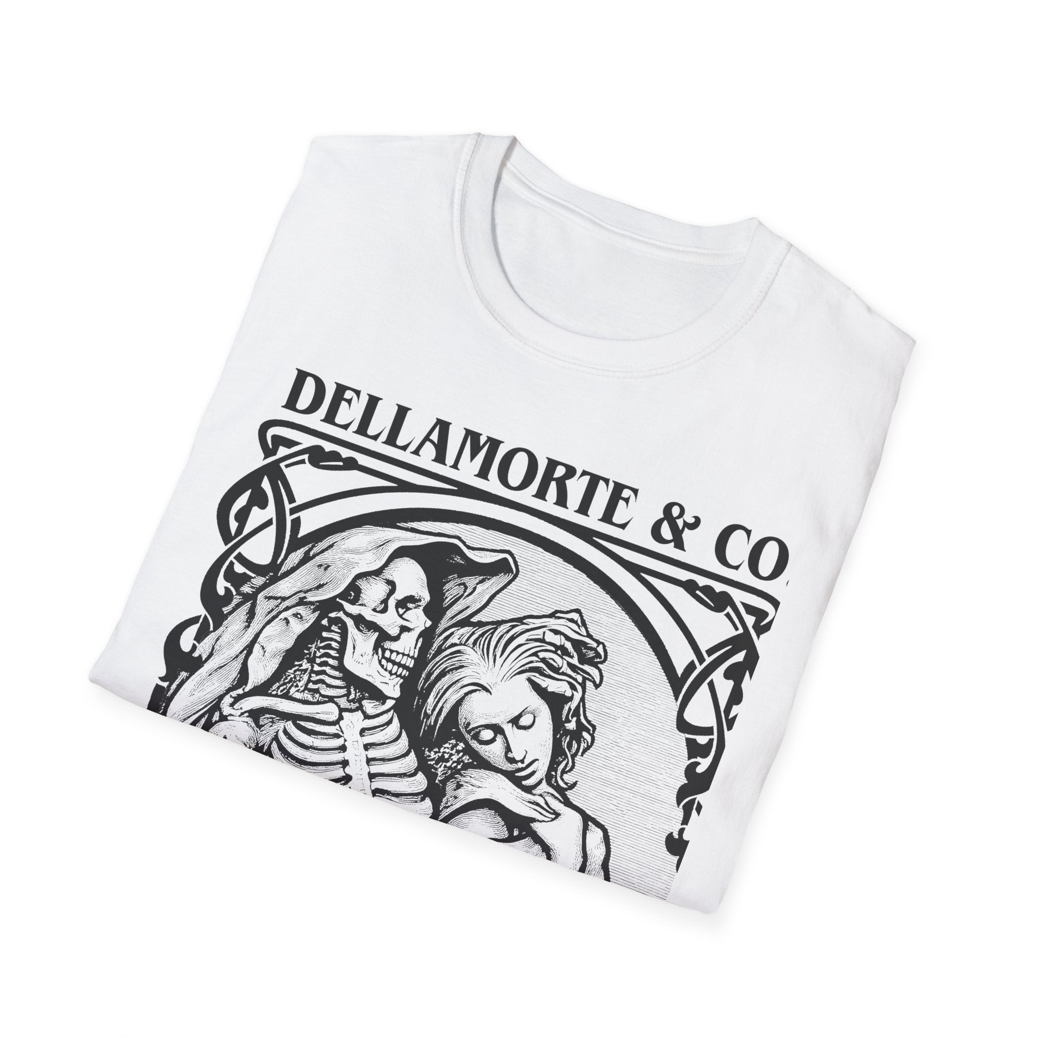 Death and the Maiden Shirt | Gothic Grim Reaper T-Shirt | Dellamorte Dark Academia Tee | Macabre Romance | Occult Halloween Apparel