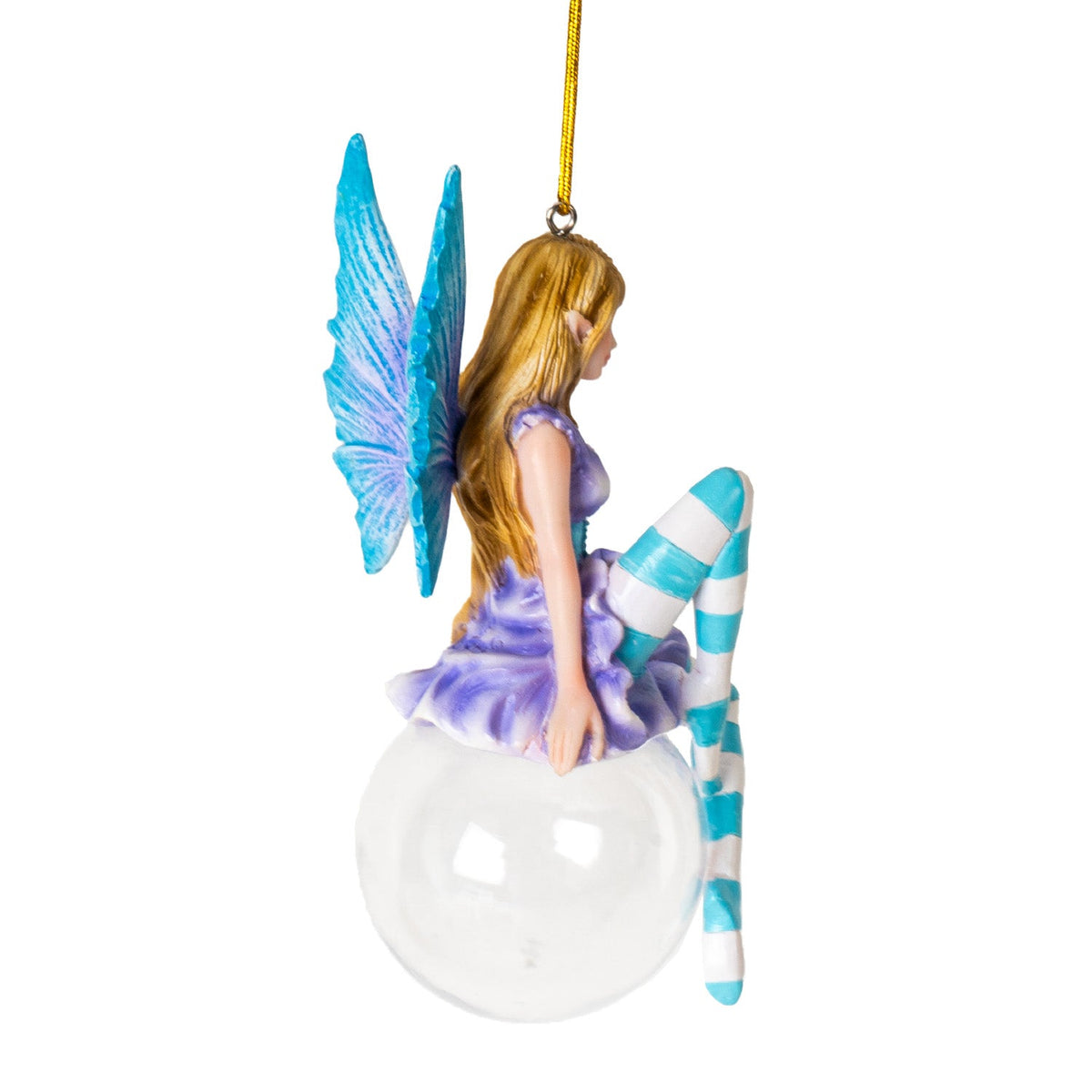 Hyacinth Bubble Rider Fairy Ornament by Amy Brown