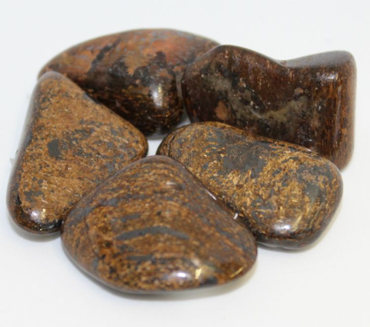 Bronzite med | Tumbled Gemstone | Wiccan Center