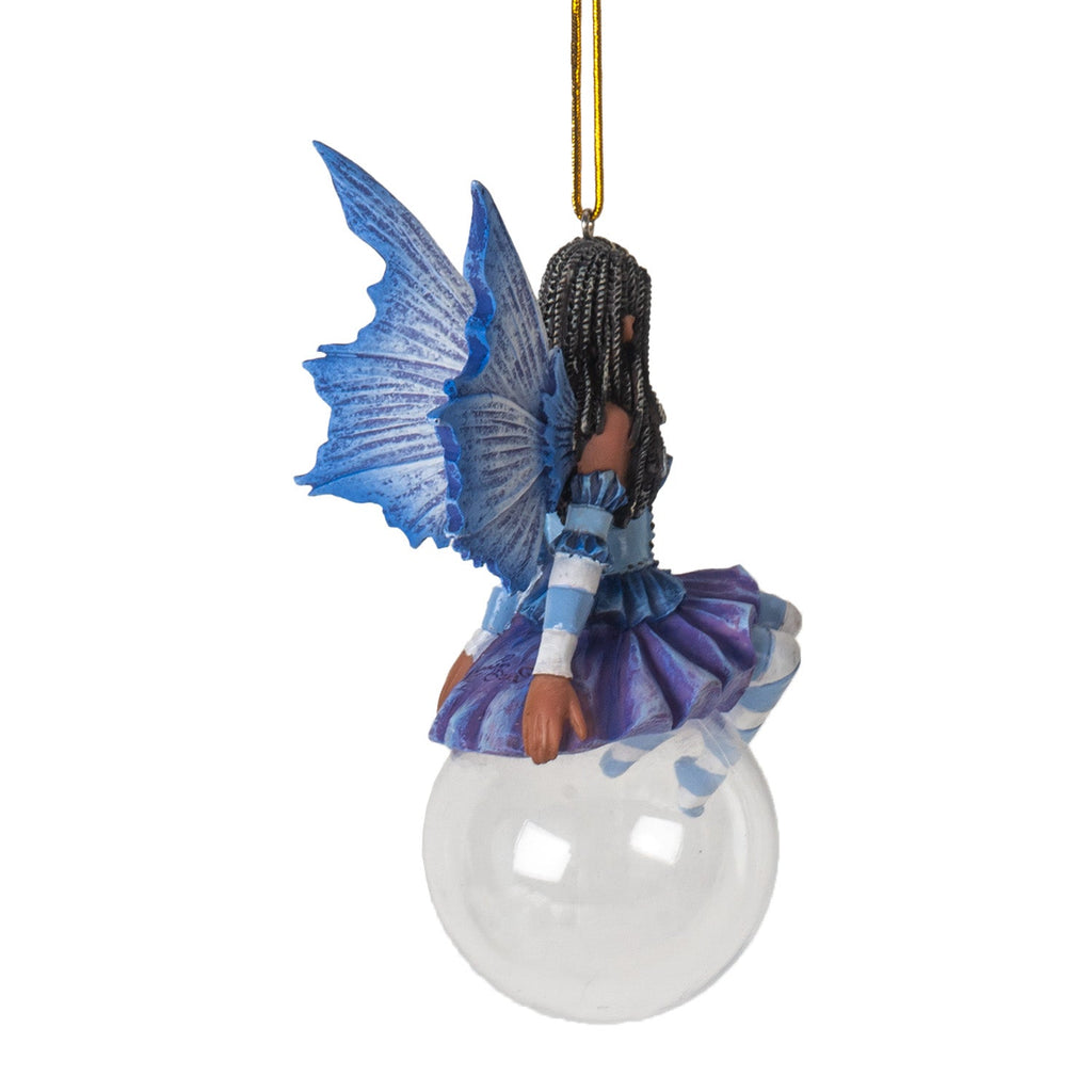 Violet Bubble Rider Fairy Ornament by Amy Brown