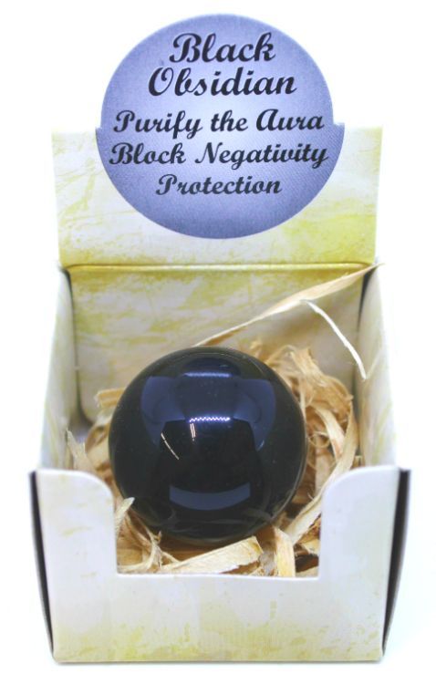 Black Obsidian - Sphere Gift Box | Sphere | Wiccan Center