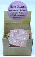 Rose Quartz - Rough Gift Box | Rough Gemstone | Wiccan Center