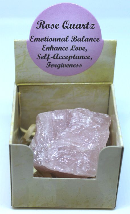 Rose Quartz - Rough Gift Box | Rough Gemstone | Wiccan Center