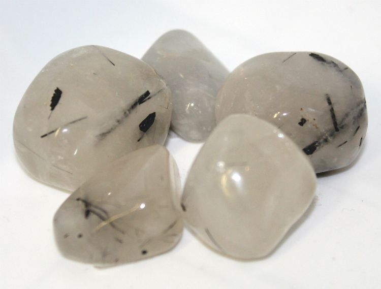 Quartz Tourmalinated | Tumbled Gemstone | Wiccan Center