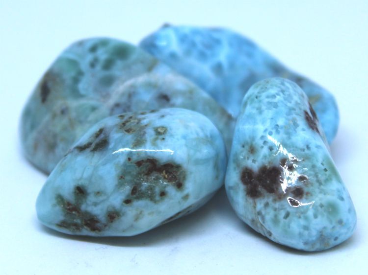 Larimar A | Tumbled Gemstone | Wiccan Center