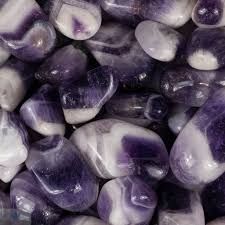 Chevron Amethyst Tumbled | Tumbled Gemstone | Wiccan Center