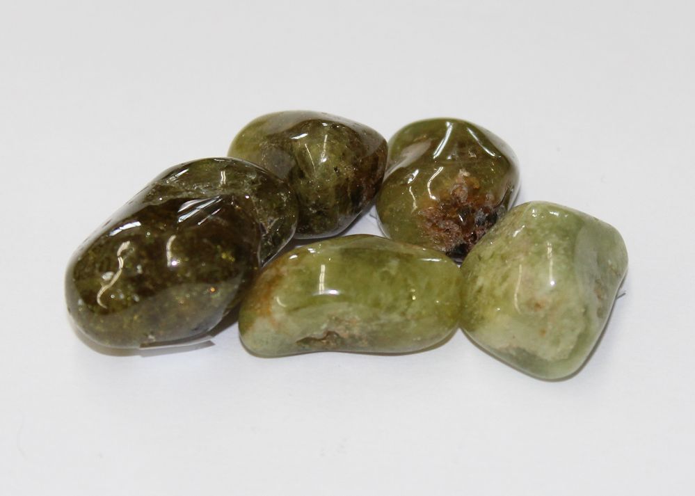 Green Garnet Tumbled Pakistan | Tumbled Gemstone | Wiccan Center