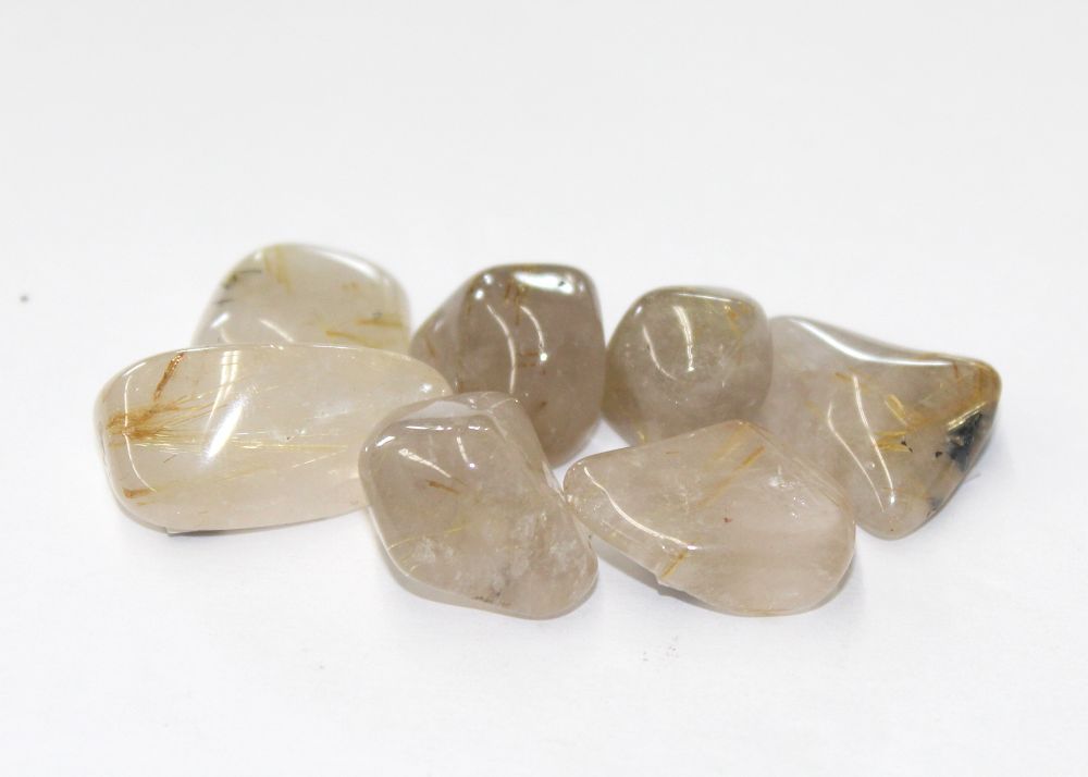 Quartz Rutilated A | Tumbled Gemstone | Wiccan Center