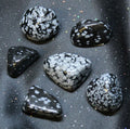 Obsidian Snowflake - Tumbled | Tumbled Gemstone | Wiccan Center