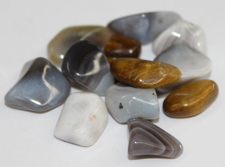 Agate Botswana Grey - Tumbled | Tumbled Gemstone | Wiccan Center