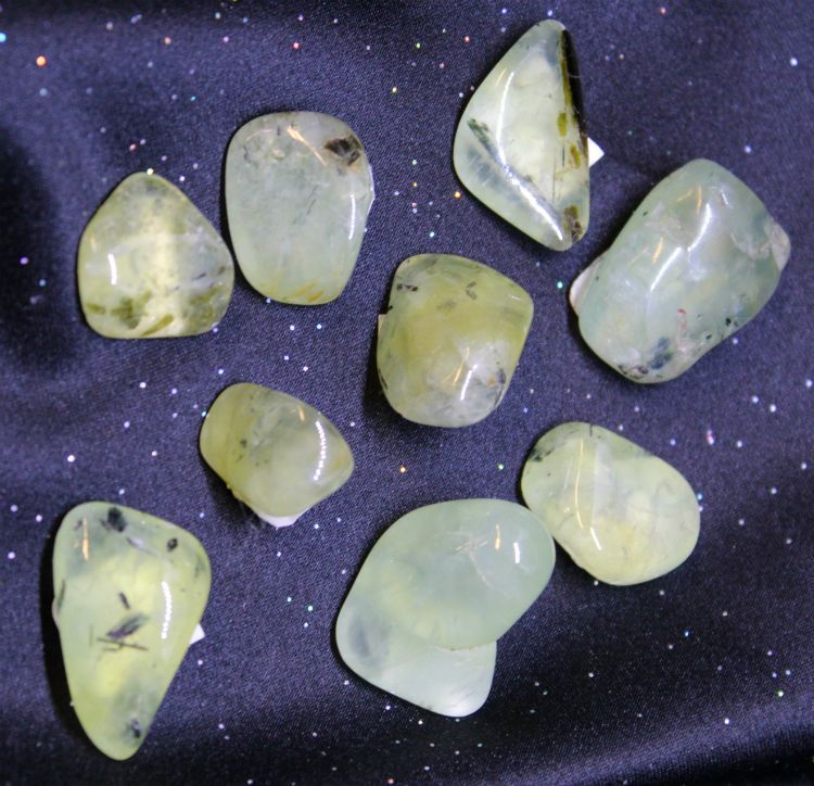 Prehnite w/Epidote | Tumbled Gemstone | Wiccan Center