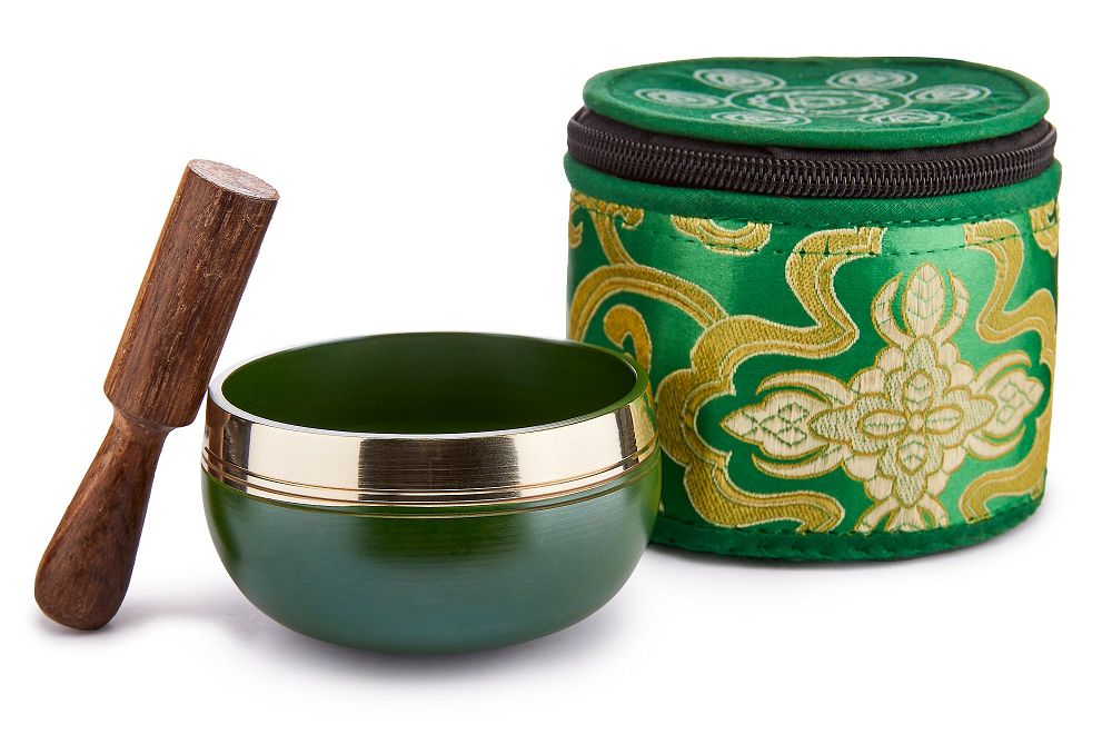 Chakra Singing Bowl - Green | Singing Bowls | Wiccan Center