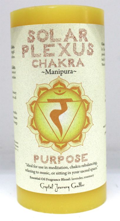 Solar Plexus Chakra Pillar Cand | Candle | Wiccan Center