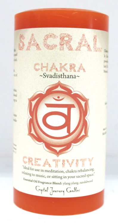 Sacral Chakra Pillar Candle | Candle | Wiccan Center