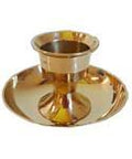 Brass taper & Pillar Holder | Candle Holder | Wiccan Center