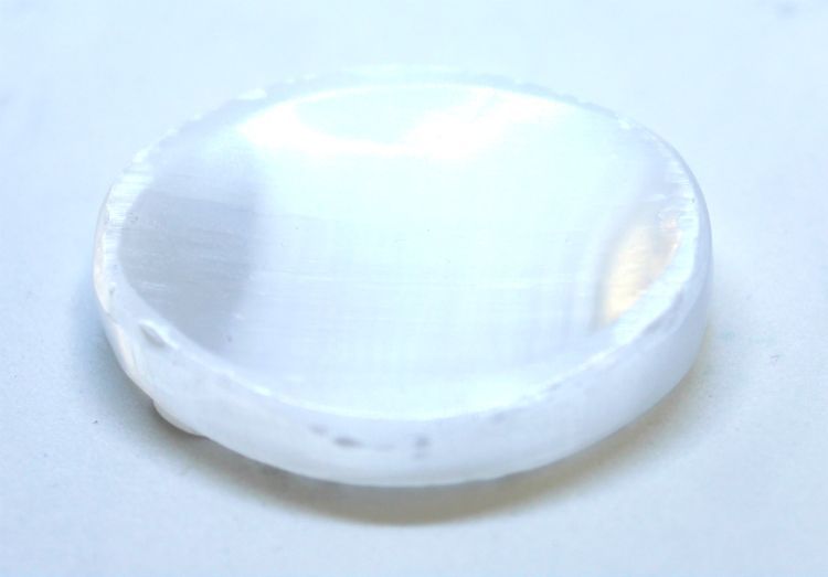 Selenite - Worry Stone | Worry Stones | Wiccan Center