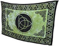 Triquetra Green - Tapestry (72x108) | Tapestry | Wiccan Center