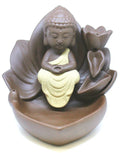 Backflow Burner - Lotus Buddha (5") | Burner | Wiccan Center