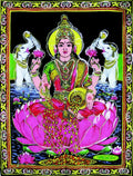 Lakshmi Hand Painted - Tapestry (43x30) | Tapestry | Wiccan Center