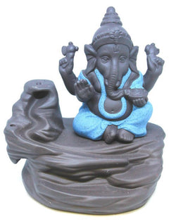 Backflow Burner - Ganesha Blue (4.25") | Burner | Wiccan Center