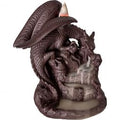Backflow Burner - Dragon on Castle (5.75") | Burner | Wiccan Center