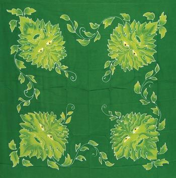 Green Man - Altar Cloth (36x36) | Tapestry | Wiccan Center