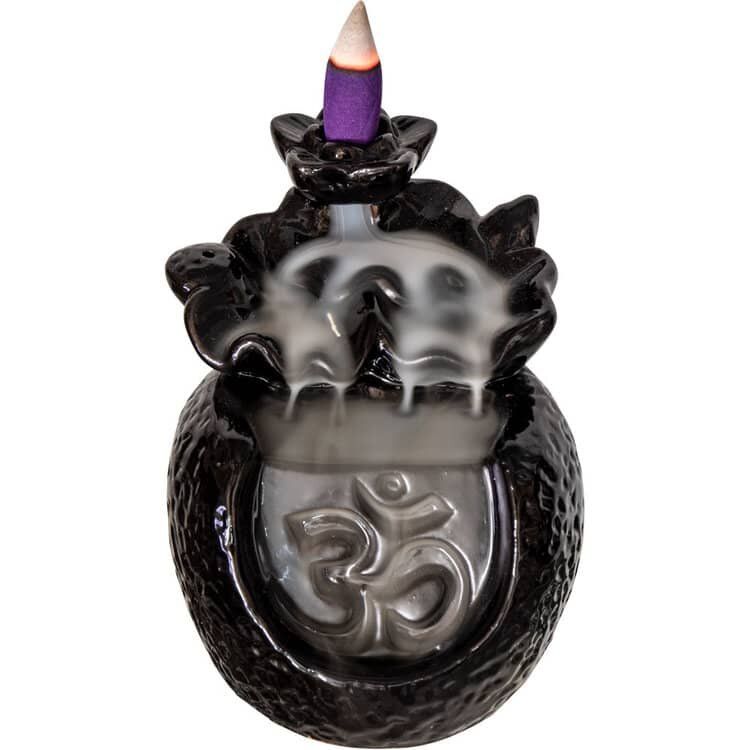 Backflow Burner - Om Waterfall (4") | Burner | Wiccan Center
