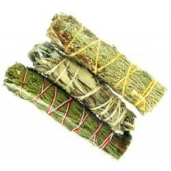 Cedar, White & Blue Sage Smudge | Smudge | Wiccan Center