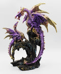 Purple Dragon Family (10.5") | Statue | Wiccan Center