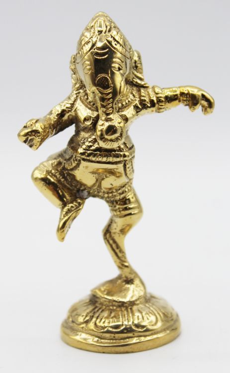 Dancing Ganesh Brass | Statue | Wiccan Center
