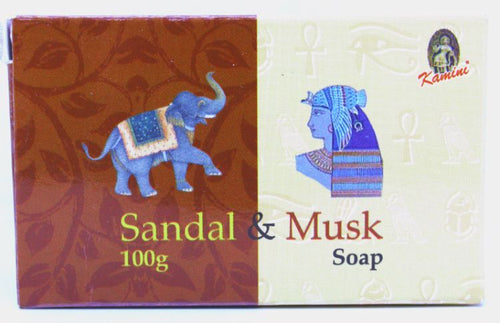 100g Kamini Sandal & Musk Soap | Soap | Wiccan Center