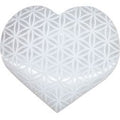 Selenite Heart - Flower of Life | Hearts | Wiccan Center