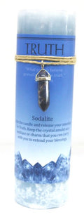 Truth Pillar Candle w/Sodalite | Candle | Wiccan Center