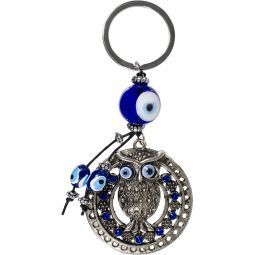 Evil Eye Owl Key Ring | Keychains | Wiccan Center