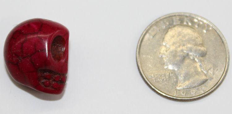 Howlite Skull Beads Large | Beads | Wiccan Center