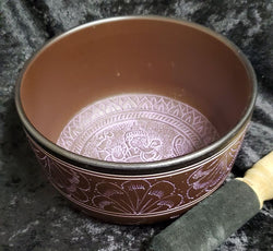 Singing Bowl-Brown/Purple 7.5" | Singing Bowls | Wiccan Center