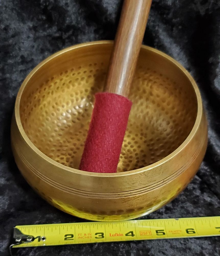 Hand Beaten Singing Bowl 6-7" | Singing Bowls | Wiccan Center