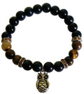 Blue & Yellow Tigers Eye Owl Bracelet | Jewelry-Bracelet | Wiccan Center