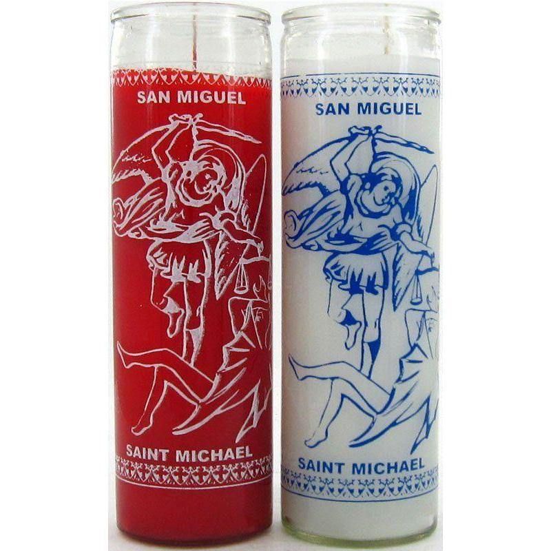 7 day Candle - St. Michael White | Candle | Wiccan Center