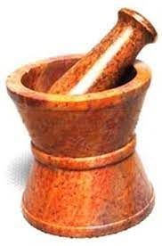 Old Style Pharmacy Type - Mortar & Pestle (3"H)