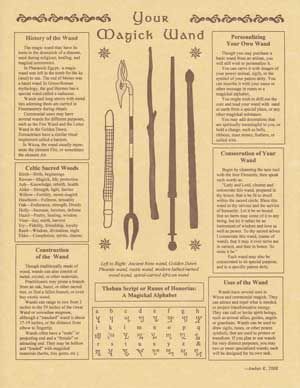 Your Magick Wand Poster | Poster | Wiccan Center
