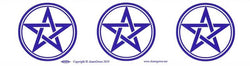 Three Pentagrams - Bumper Sticker | Bumper Stickers | Wiccan Center